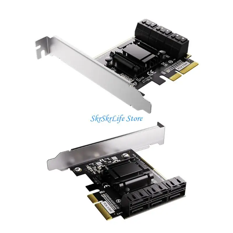 6Gbps 전송 속도와 광범위한 시스템 호환성을 갖춘 E65E 데스크탑 컴퓨터 SATA3.0 확장 카드
