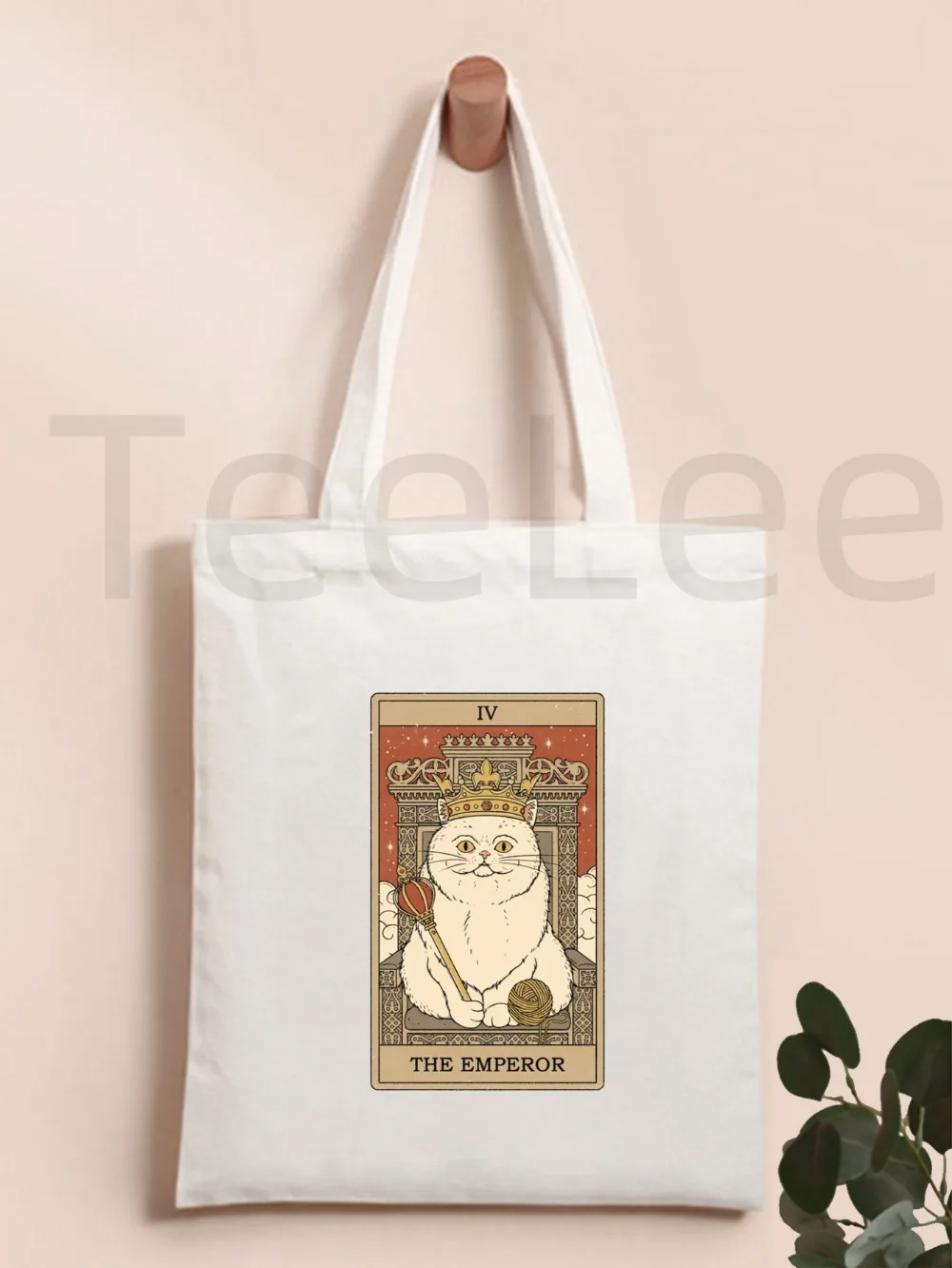 

Vintage Tarot Cat Printed Tote Bag Women Harajuku Shopper Handbag Girl Shoulder Shopping Bag Lady Canvas Bag bolsa feminina