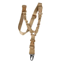 Enhanced Tactical Adjustable 3-Point Bungee Sling for Hunting and Outdoor Activities (G884C-brown)