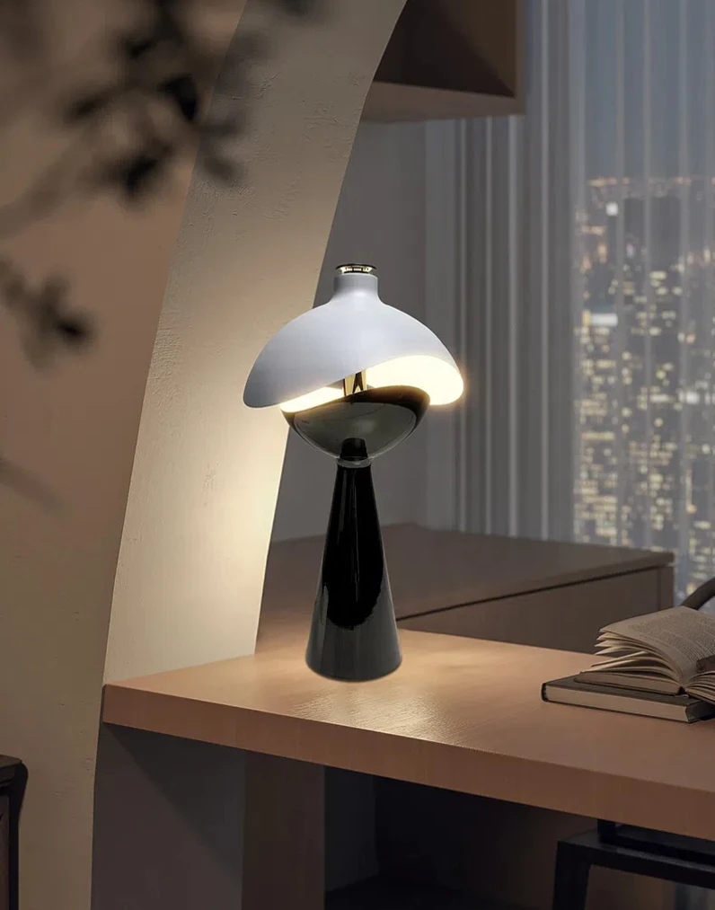 Rechargeable desk lamp, Nordic designer, light luxury, high-end bedroom, bedside, living room, study, interior decoration