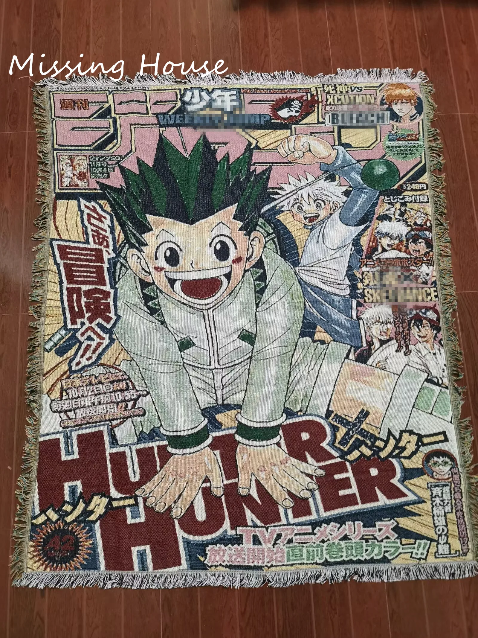 Anime Fullmetal Throw 짠 러그 담요 태피스트리 침대보 야외 캠프 비치 타월 소파 의자 커버 매트 러그 Tassel