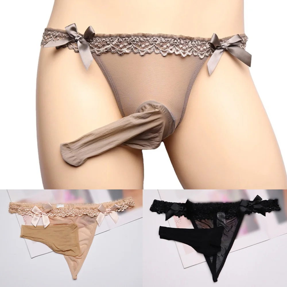 

New Mens Sheer Sissy Gay Elephant Men's Erotic Lingerie Trunk Thong Briefs Underwear Underpants Panties Ropa Interior Hombre