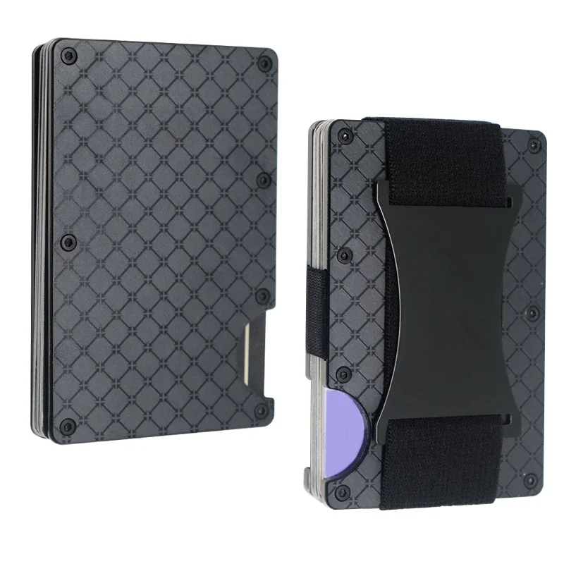 Wallet Carteira RFID Luxury Minimalist Metal Tarjetero Aluminio
