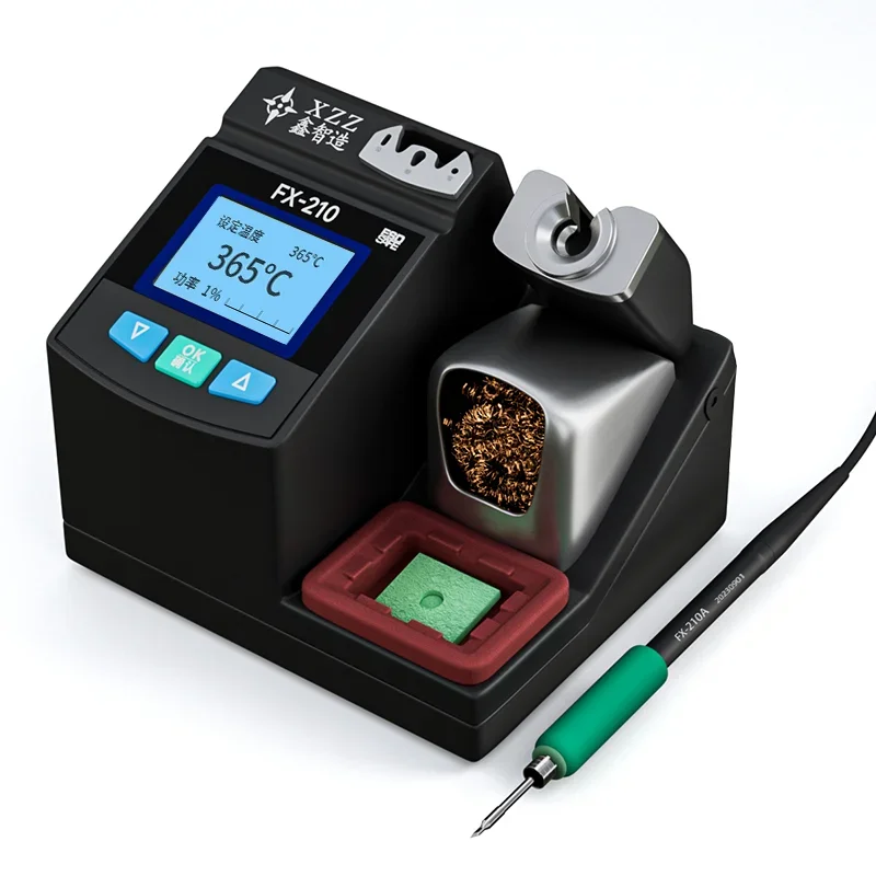 XZZ FX-210 Soldering Station 30W 2S Electronic Soldering Iron With 210 Tips for PCB Repair Phone Board Welding Repair Tools Set 5