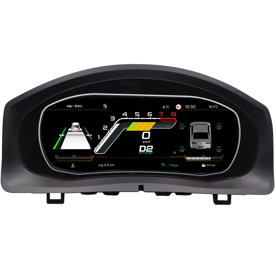 Digital Instrument Gauge Cluster For VW Golf 6 7 MK7 MK6 Passat B7 B8 CC Tiguan Jetta Scirocco LCD Dashboard Panel Speedometer
