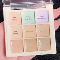 9-Color Flawless Concealer Palette - Waterproof, Sweatproof, Full Coverage - Corrects Spots, Acne, Dark Circles, Tear Grooves - 2