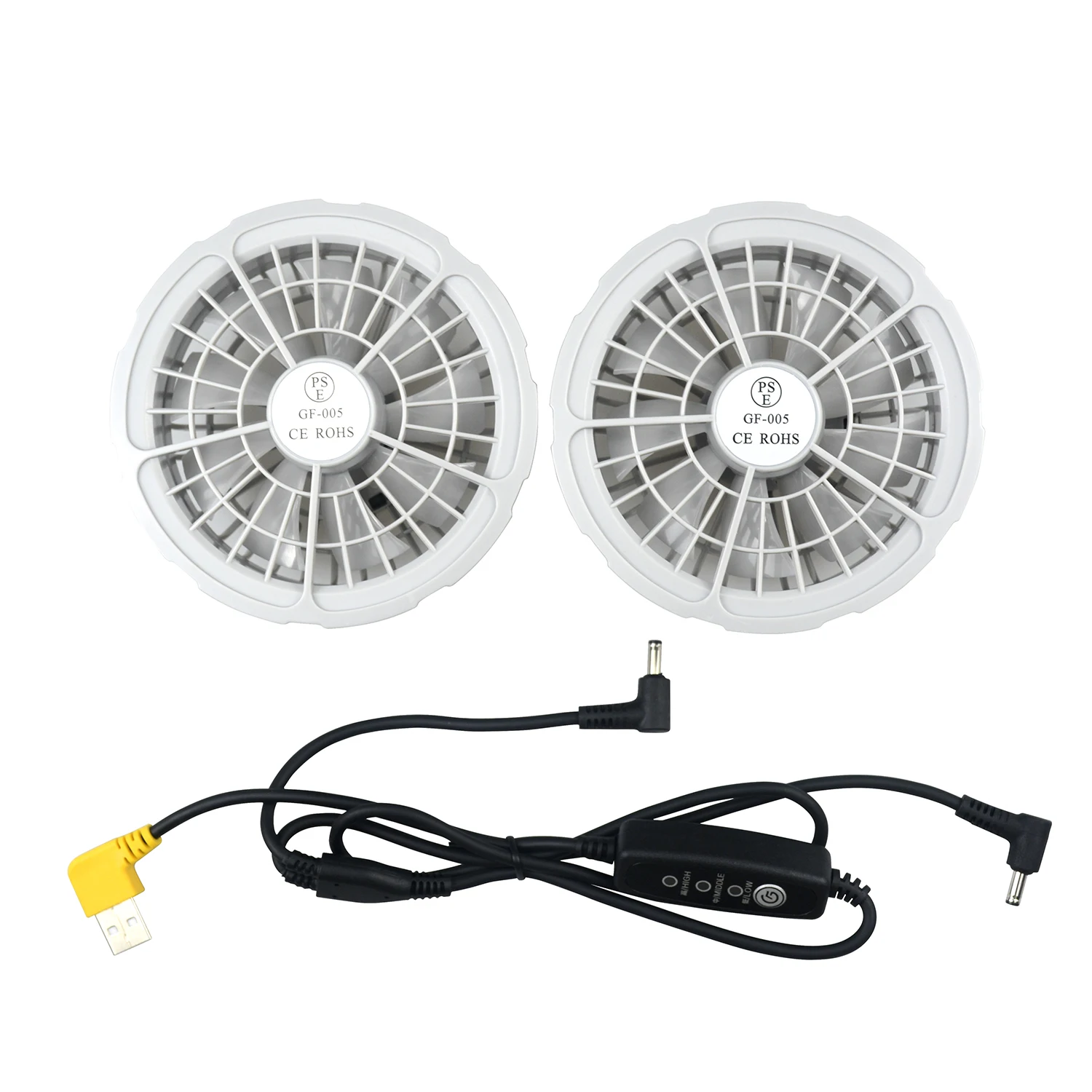 Outdoor Cooling Clothes Fans Summer Air-conditioned Clothes Accessories, 3 Speed/1 Speed Fan Work Brushless Strong Wind