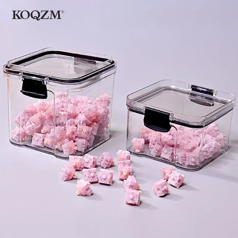 키보드 스위치 컨테이너 보관함, PC 폴리카보네이트 스위치 박스, 기계식 키보드용, 460 ml, 700ml