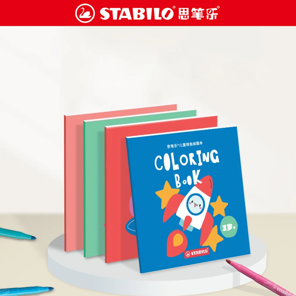 30 색/세트 Stabilo 수채화 펜 선물 상자 280 수성 컬러 마커 펜 2.0mm Kawaii 편지지 학교 미술 용품
