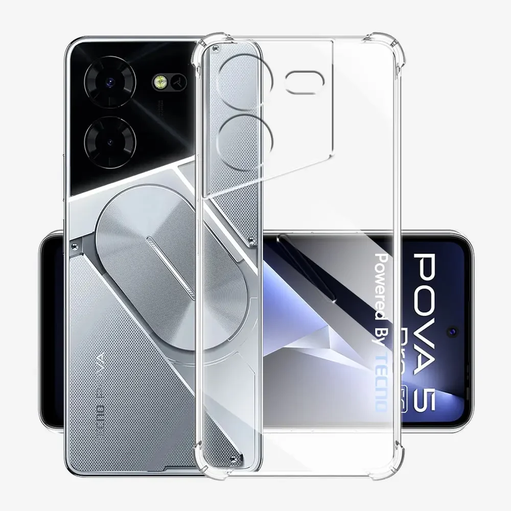Shockproof Clear Soft Silicone Phone Case - Enhanced Protection and Sleek Design
