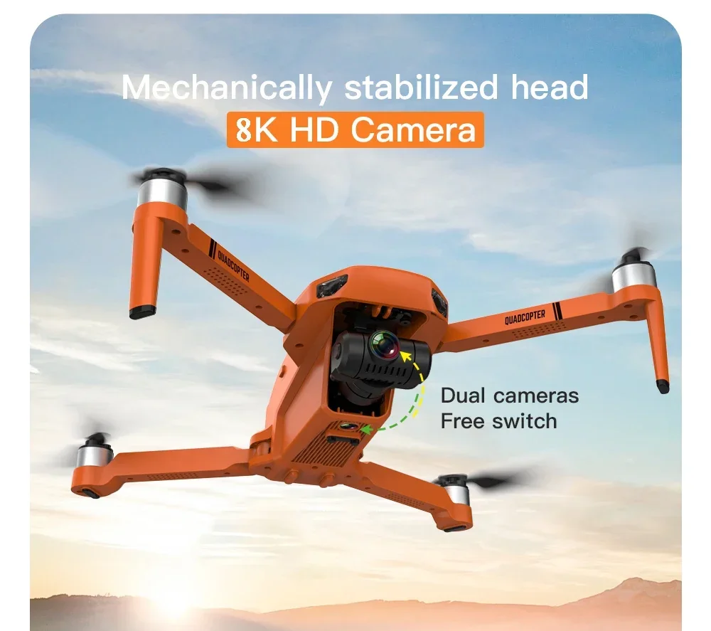 Description Picture 6 of itemNew KF102 GPS Drone 4k Profesional 8K HD Camera 2-Axis Gimbal Anti-Shake Aerial Photography Brushless Foldable Quadcopter 1.2km