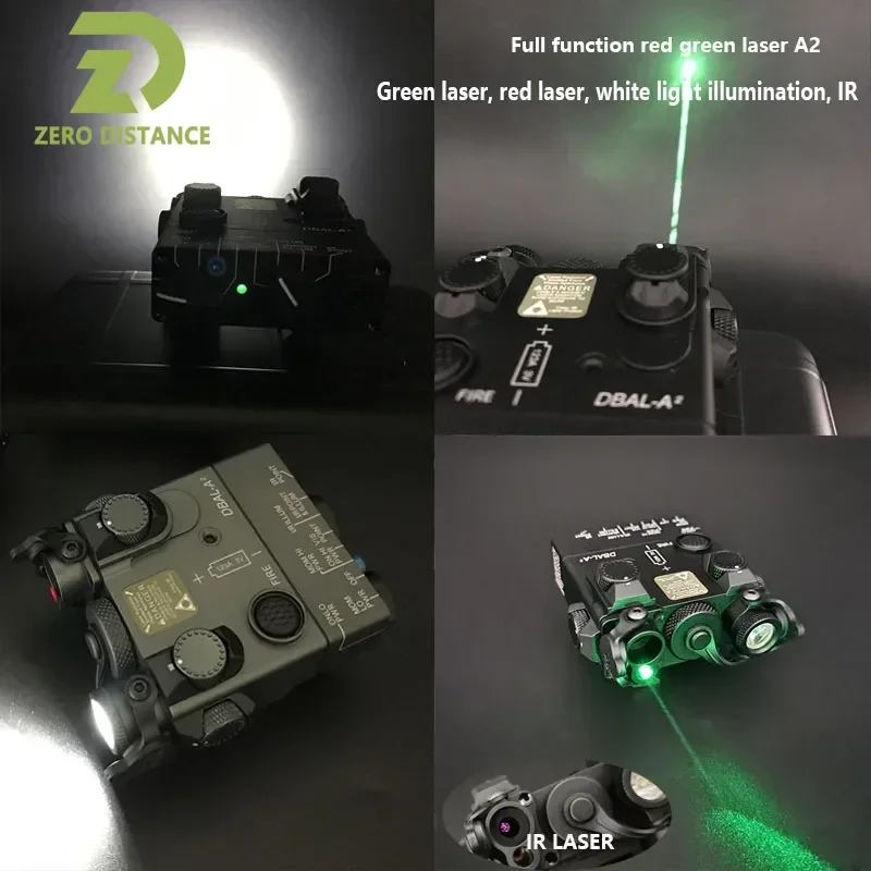 Sotac Metal DBAL A2 Tactical Laser Red Green Dot Indicator IR Laser LED White Light Multifunctional Laser Indicator Aiming laser sight