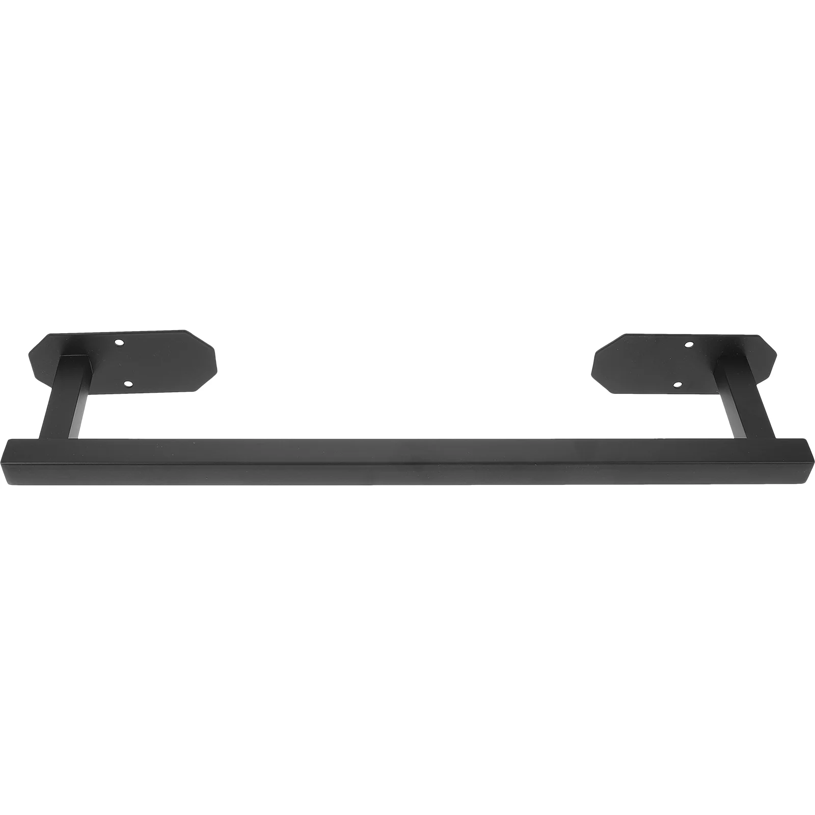 Towel Racks Wall-mounted Stainless Steel Bathroom Bar (octagonal-40cm Single Pole-black) Shower Holder Door Bars for Holders