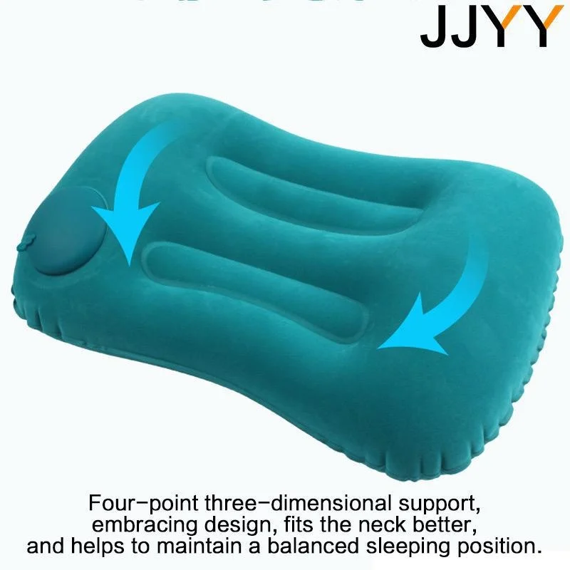 Inflatable Pillow Travel Pillow Hiking Beach Car Plane Air Pillows Head Rest Portable Ultralight