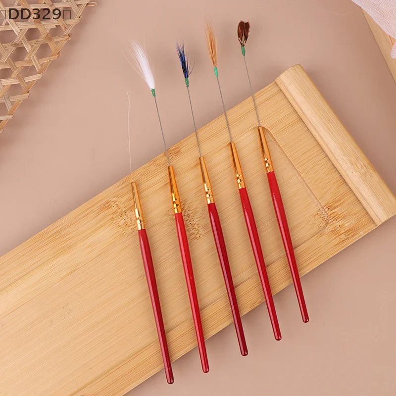 〔DD329〕1/5Pcs Earpick Wax Remover Curette Wooden Handle Ear Dig Tool Spoon Cleaner Health Care Ear Care Tool Spoon Cleaner Stick