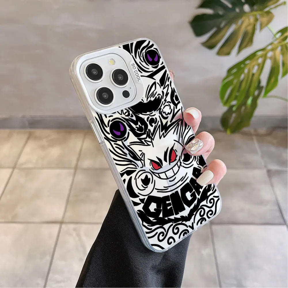 Silver-Plated Luxury Gengar Magnetic Case - Soft, Anti-Fall Design