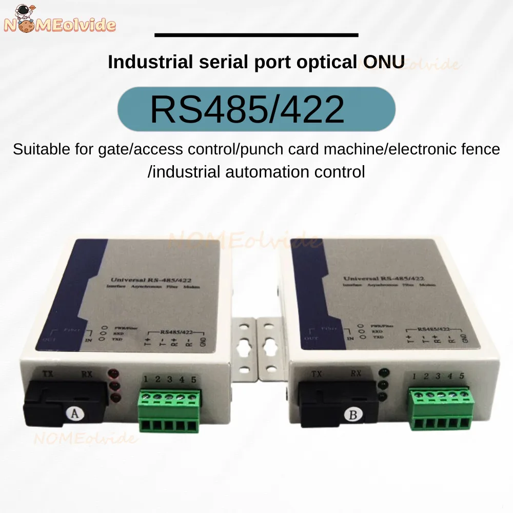 SC Bidirectional 485 Data Optical Fiber Media Converter Fiber Transceiver X1 Route RS485 Optic Transceiver 1 pair