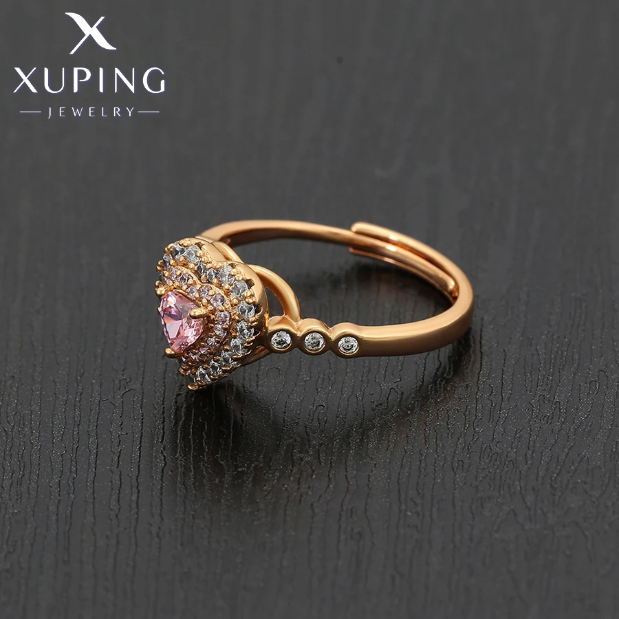 Xuping Schmuck Mode Elegante Neue Ankunft Herz Geformt Gold Farbe Ring für Frauen Geschenke A00916920 – Detail 9
