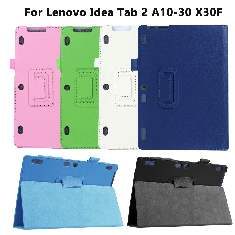 For Lenovo A10-30F TB2 X30L X30F Tablet 10.1" Magnetic Fold Case Smart Hard PU Leather Para Cover Case For Lenovo Tab 2 A10-30