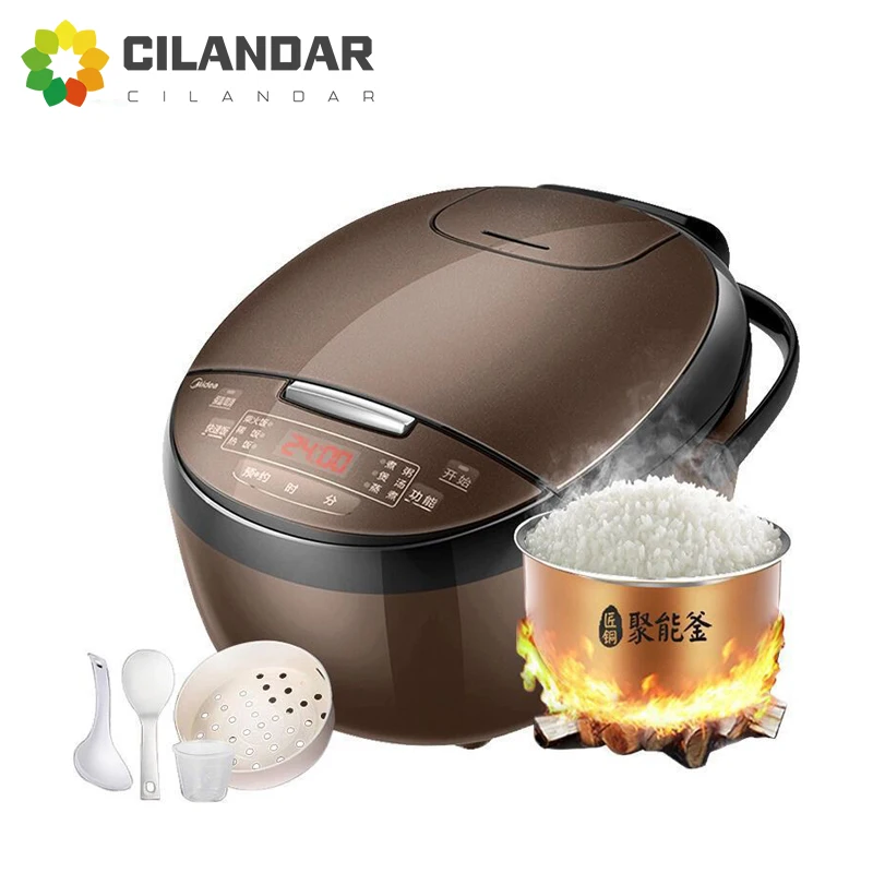 Rice Cooker Midea rice cooker household 4L multifunctional mini rice cooker available for 2-4 people with intelligent appointment