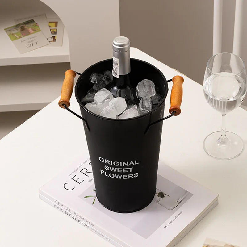 Storage Bucket Bar Ice Bucket Container Wine Champagne Beer Chiller Garden Plants Flower Vase Multi Functional Storage