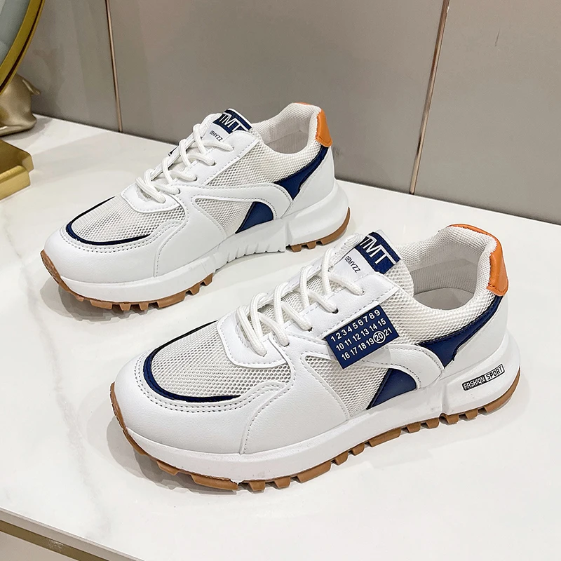 

Women's hollow breathable casual sports shoes light comfortable outdoor running shoes in summer Students' fashion sports shoes