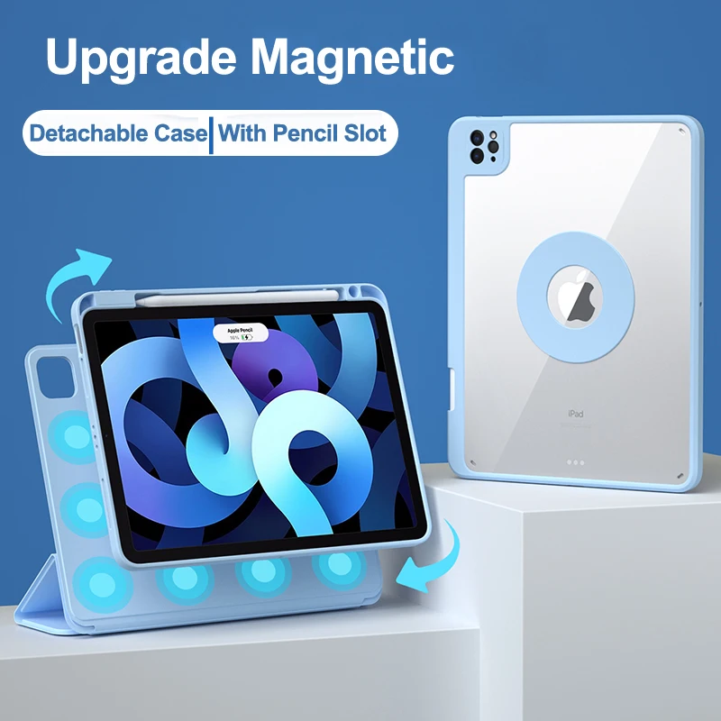 Магнитный чехол для iPad Air 4 5 2022 Pro 11 2021 Mini6 10 2 9 8 поколения съемный чехол-накладка |