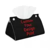 Custom Custom Your Design Tissue Box Cover Rectangular PU Leather Customized Logo Printed Facial Tissues Holder for Office 1