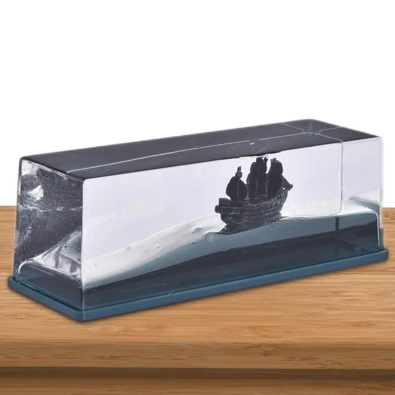 

Жидкий Дрифт бутылка лодка плавающий орнамент неподвижный Титаник для офиса рабочего стола спальни гостиной витрины и подарки