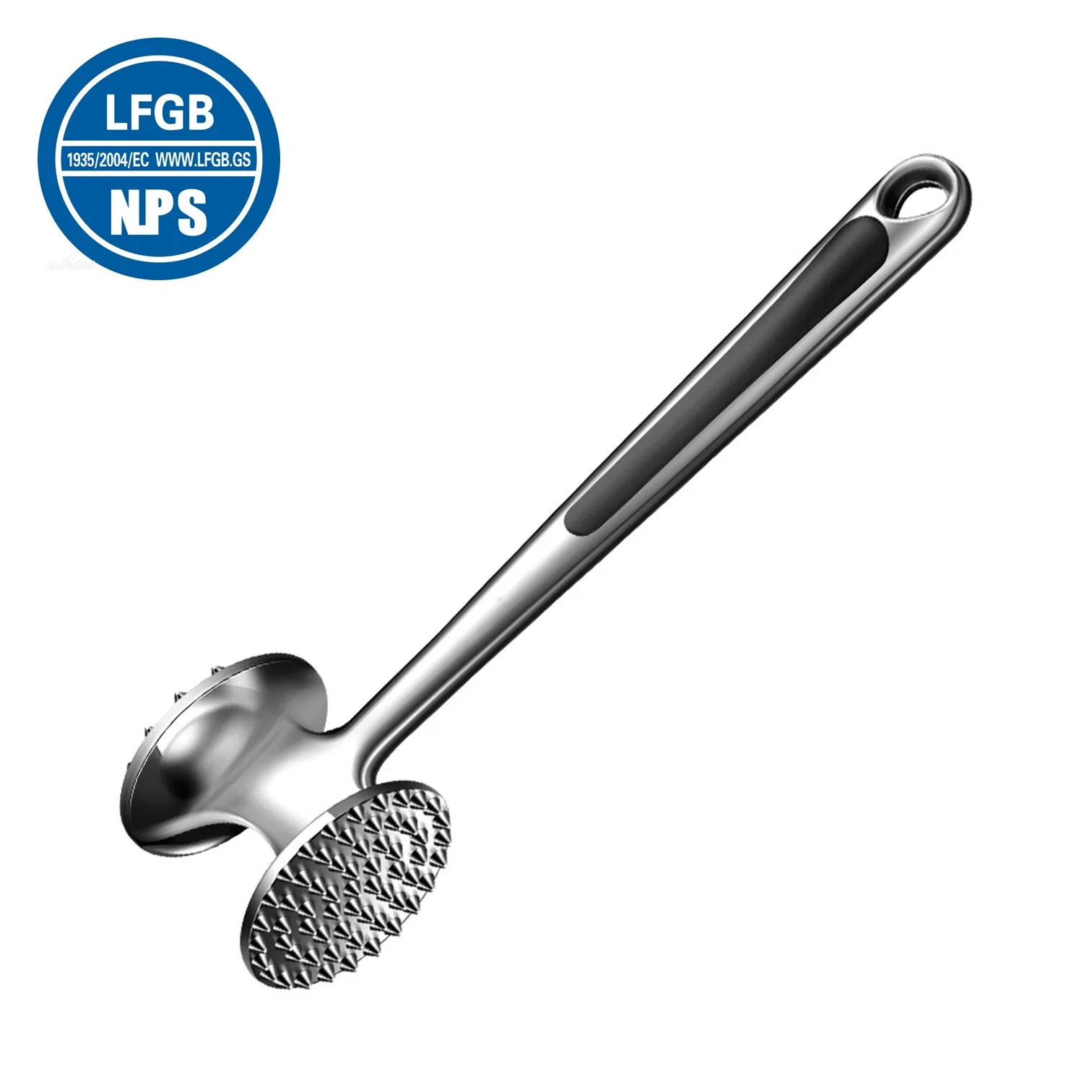LFGB Certificated Zinc Alloy Meat Tenderizer Ergonomic 2 Sides Nails Steakhouse or Family Kitchen Hammer for Beaf Pork Frying