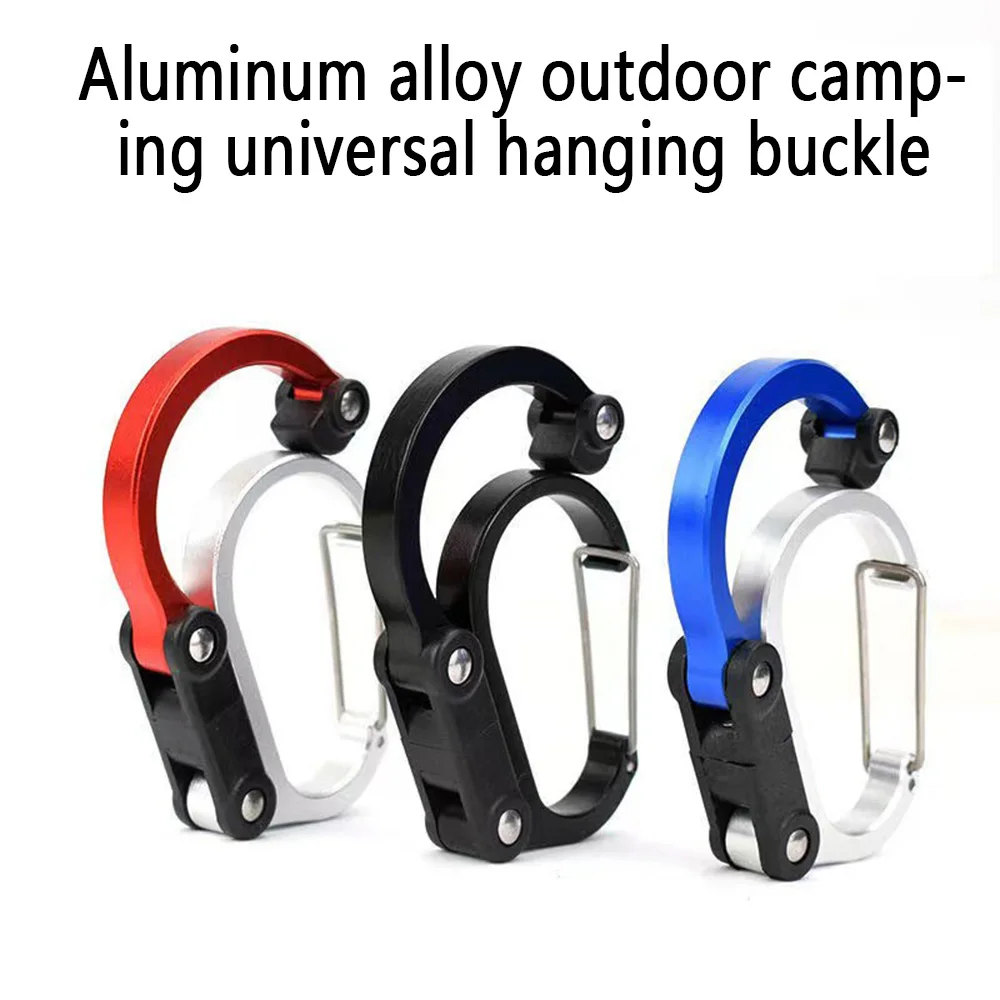 

Hybrid Gear Clip - Carabiner Rotating Hook Clip Non-Locking Strong Clips for Camping Fishing Hiking Travel Backpack Out