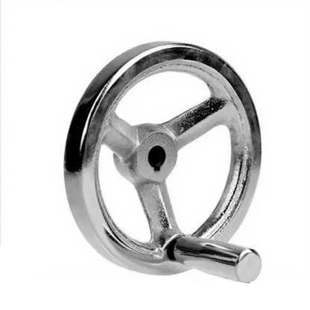 1Pcs Dia M12 M14 M16 M18 주철 크롬 도금 사각형 엣지 핸드휠 전기 도금 정밀 핸드휠 선반 CNC 액세서리