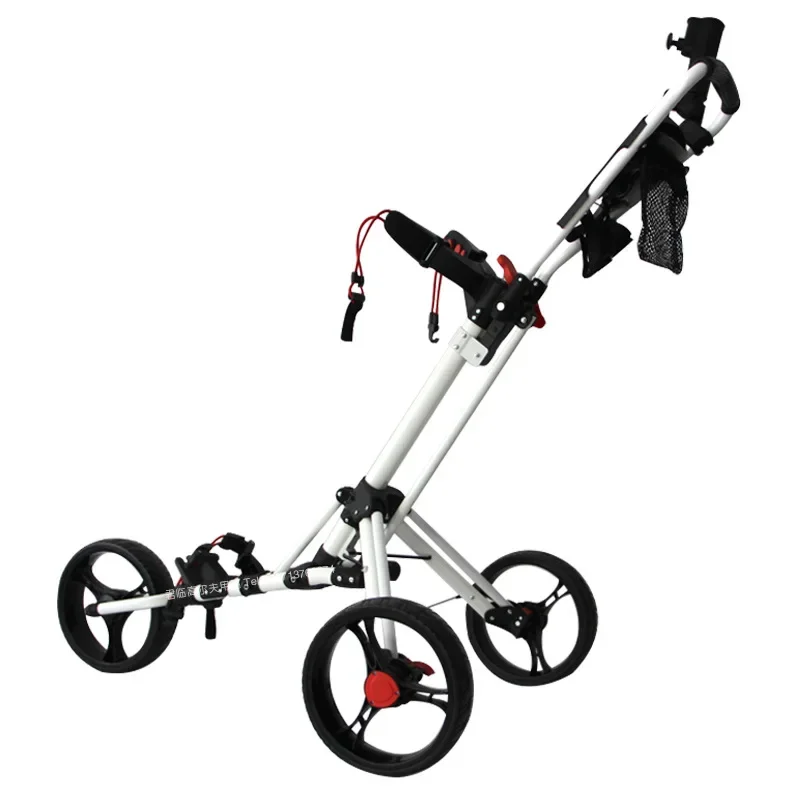 Golf Cart Three Wheels Aluminum Alloy Pull Foldable Lightweight and sturdy Smooth wheels