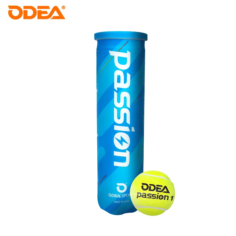 

ODEA ITF Approved Tennis Balls Tube 50% Wool Felt Natural Rubber Professtional Competition Pressurized Tennis Ball 4Pcs