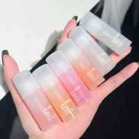 Transparent Lip Oil Glass Lip Gloss Fragrance Non-sticky Moisturizes Lip Tint Lip Plumper Lip Care Serum Primer Big Brush Head 2