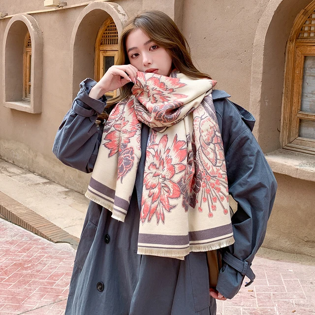 Winter Warm Solid Double-Side Soft Women Cashmere Scarves Shawls