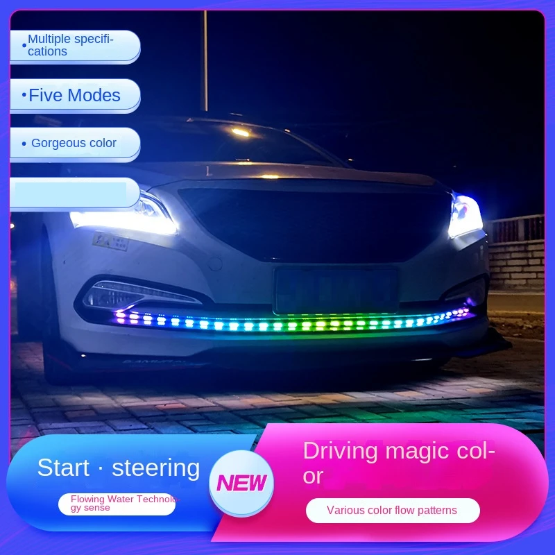 Car front bumper water led day running light truck multimode water