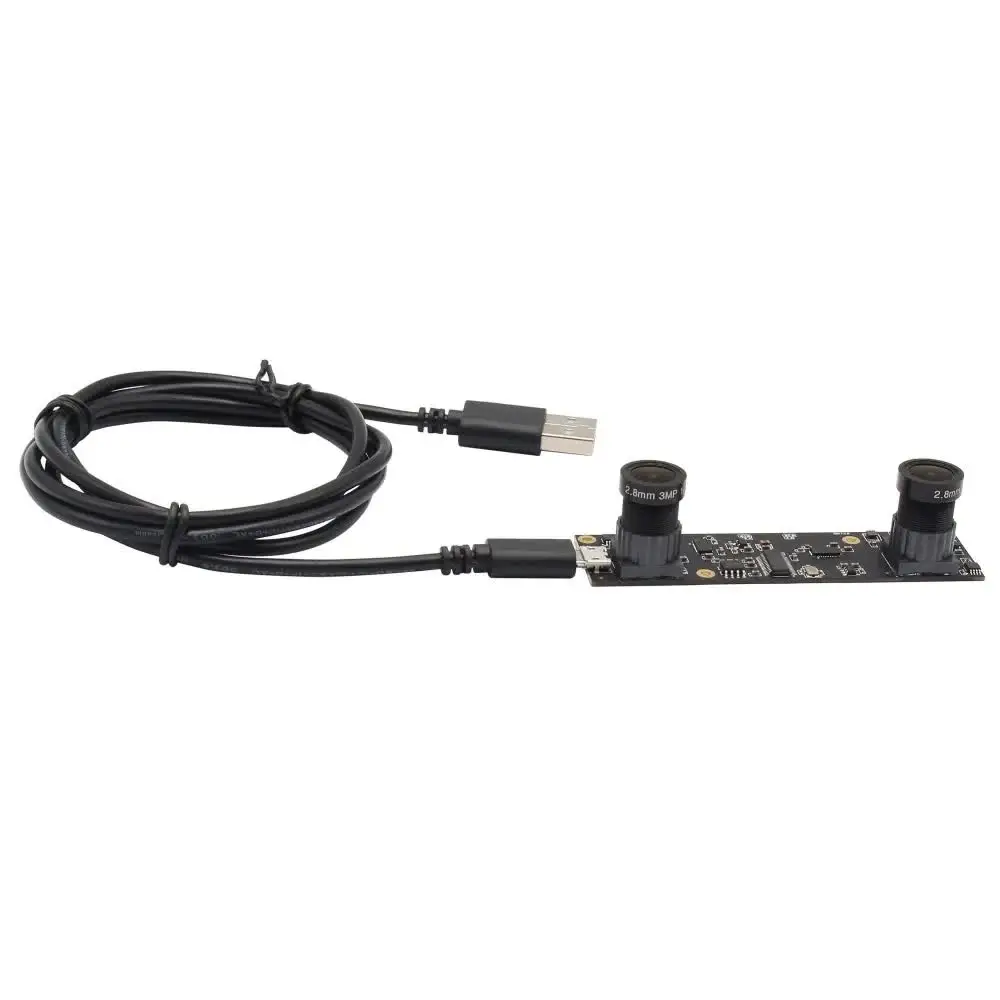 SVPRO 광각 듀얼 렌즈 USB 카메라 모듈, 3D 비디오 카메라용 USB 카메라, Aptina AR0330, 1920x1080, mjpeg, 30fps 카메라, 2.8mm