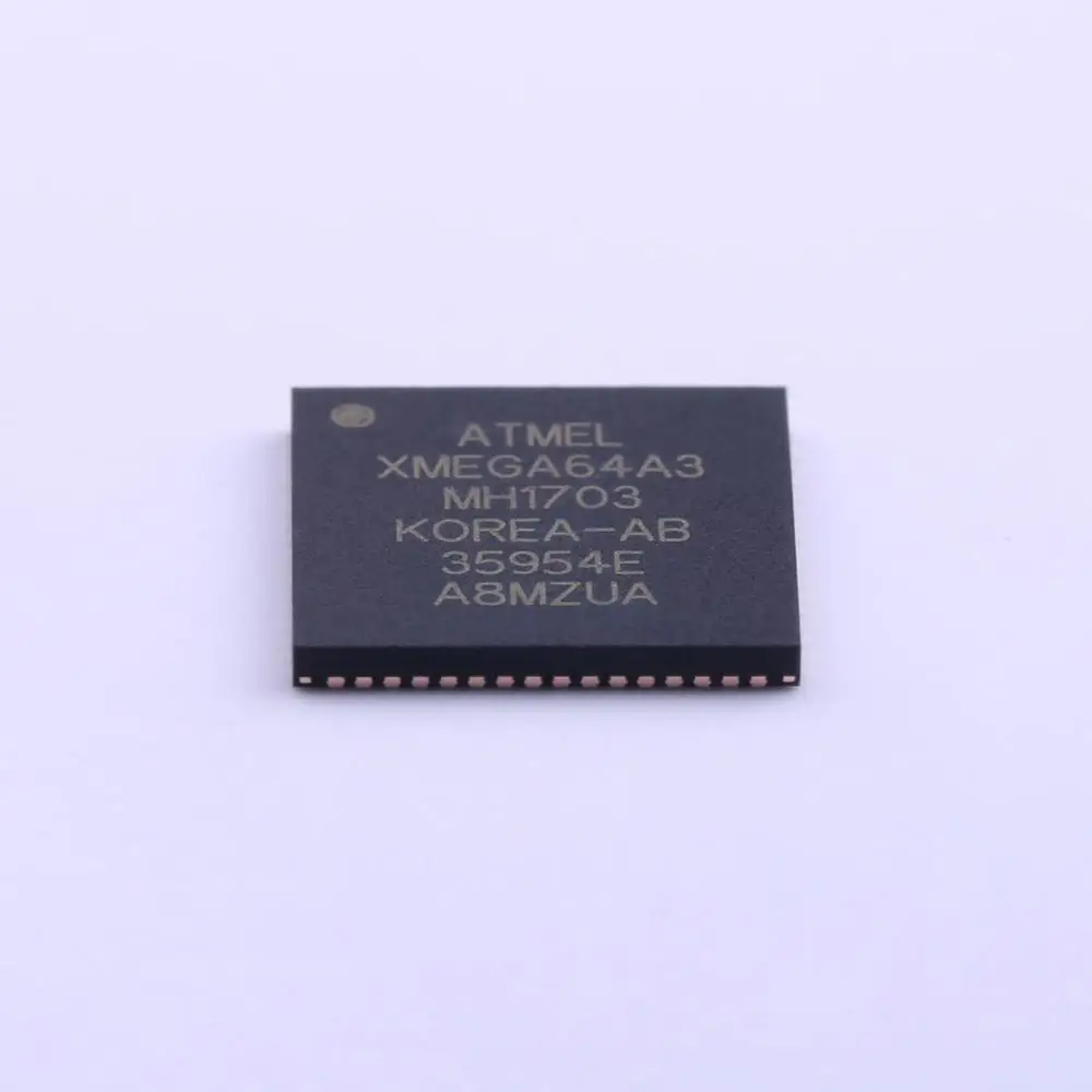 Фото MCU 8-bit/16-bit XMEGA AVR RISC 64KB Flash 1,8 V/2,5 V/3,3 V 64-контактный QFN EP-tray ATXMEGA64A3-MH №1