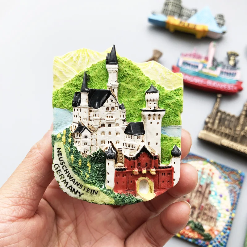 Magnetic Fridge Stickers Country Travel Souvenir France Florida Flamingo Iceland Dutch Florence