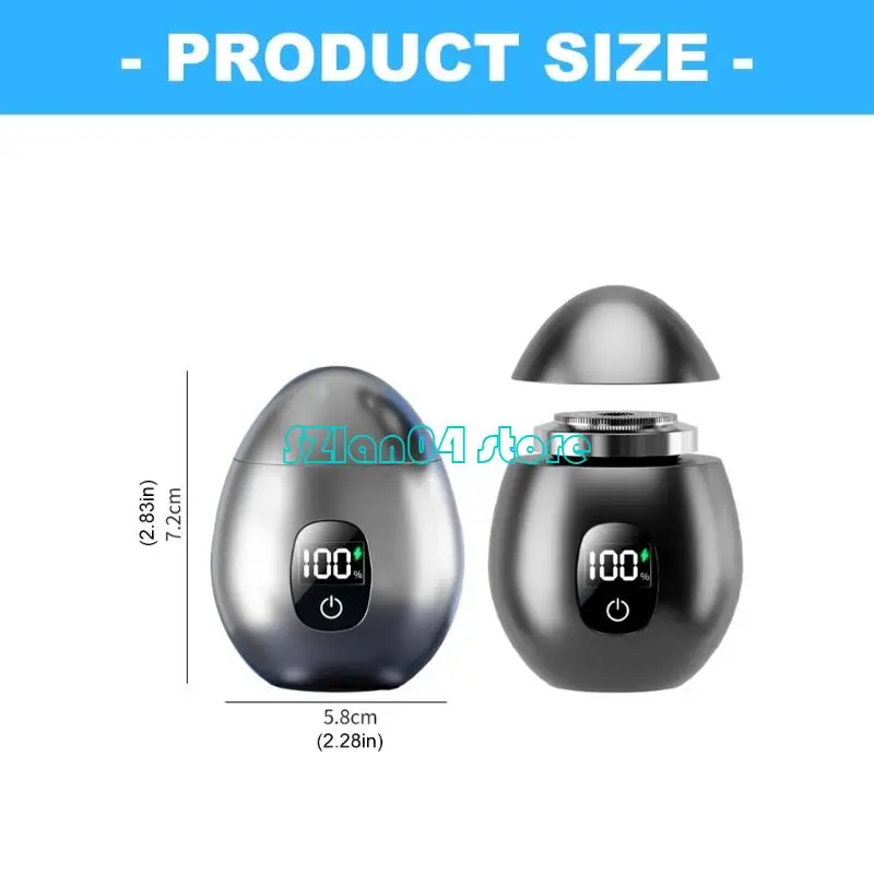 L69D 포켓 크기 전기 면도기 남성용 수염 트리머 플라스틱 질감 충전