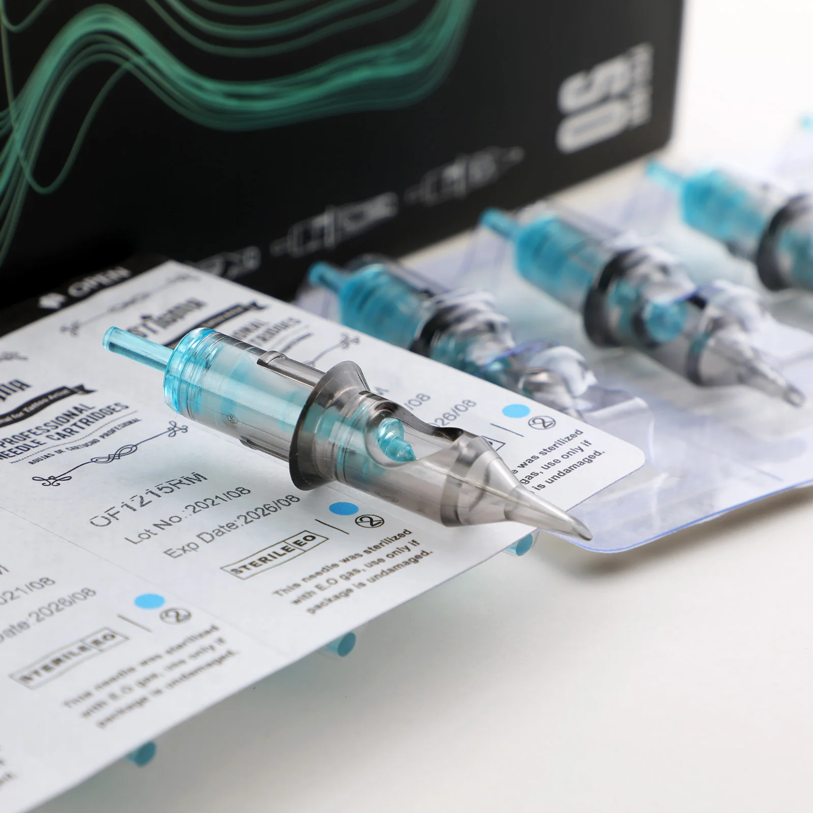 STIGMA 50Pcs High Quality Tattoo Needle Cartridge RL 0.3/0.35MM Blue Disposable Professional Sterilized Safety Tattooing Supply 4