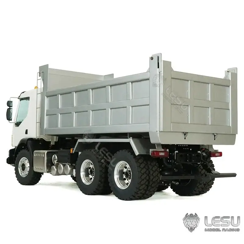 RCLESU 1/14 Truck model VM6X6 three-axle full drive Chinese windmill hopper dump truck model 2