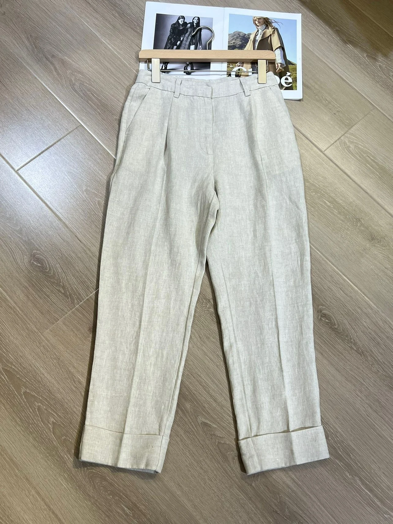 Italian Style B*C Linen Blazers Set Casual Suit Long Pants Classic Fashion Two Piece Suit High Quality