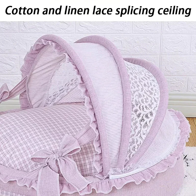 Indoor Dog Kennel Soft Playpen Booth Dogs Villa Luxury Small Dogs Cradle Beds Sleeping Teddy Large Doghouse Cat Pets Supplies