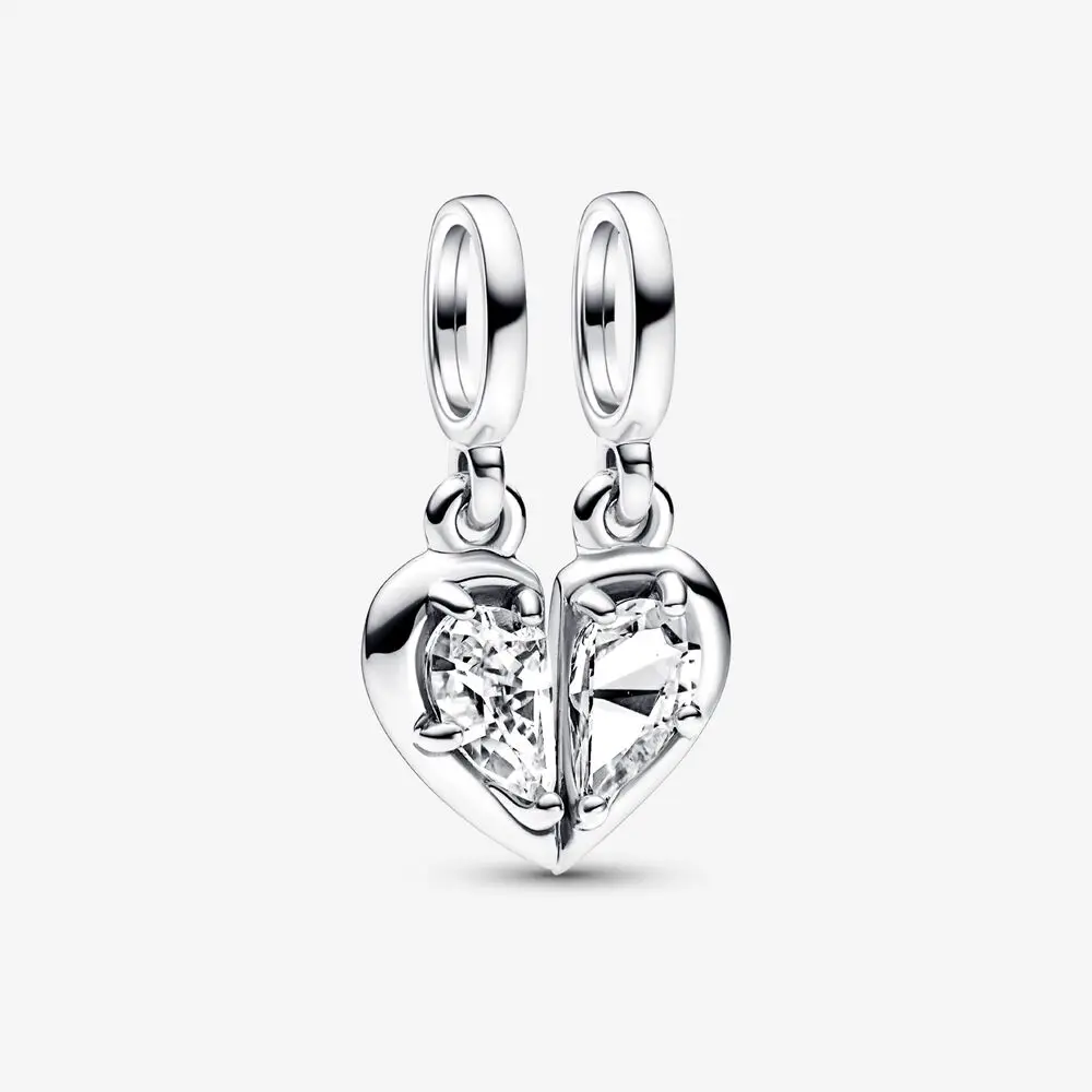 

Splittable Mother & Daughter Dangle Charm Original 925 Sterling Silver Beads for Women Fits Pandora Bracelet DIY Jewelry