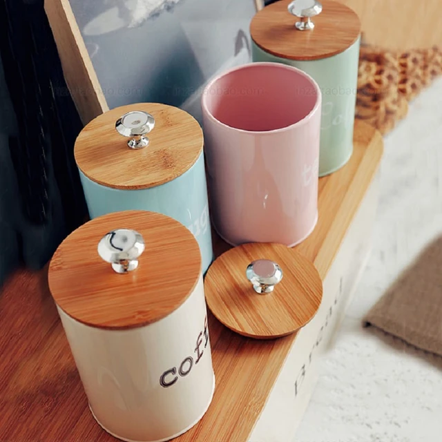 Coffee Tea Sugar Flour Canister Set  Canister Sets Kitchen Counter -  Storage - Aliexpress