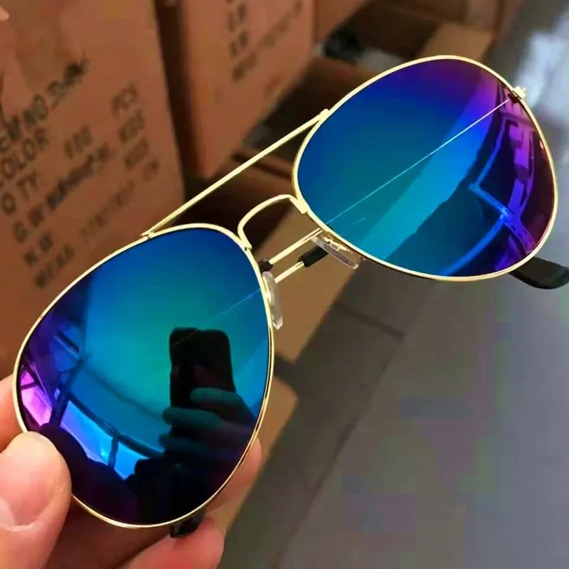 جديد الطيار النظارات الشمسية للرجال إطار معدني النساء نظارات شمسية موضة Oculos Masculino في الهواء الطلق ظلال النظارات الشمسية UV400