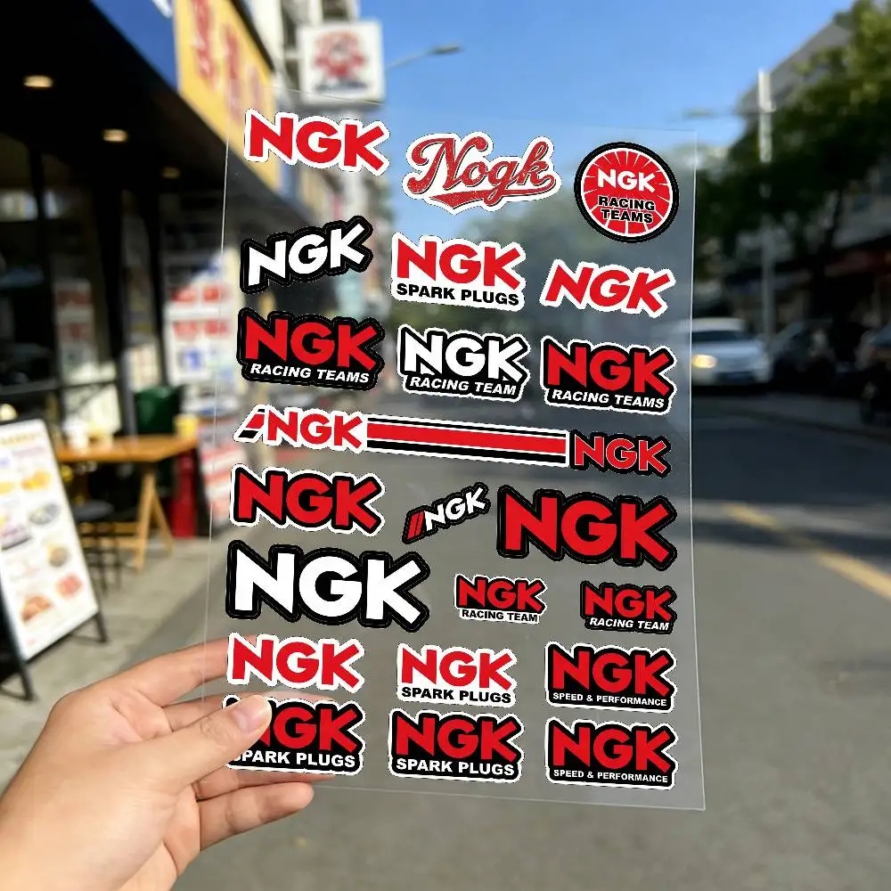 NGK 반사형 오토바이 스티커, 야간 어두운 곳에서 스쿠터 헬멧에 부착하는 3M 안전 경고 스티커