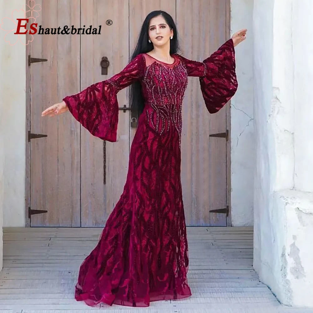 Lady Fairy Scoop Neck Maxi Long Dress Bell Sleeve Ball Gown Victorian Slim  | eBay